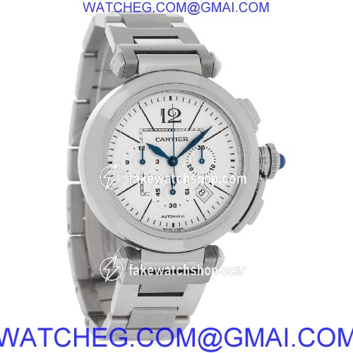 Cartier w31085m7 Pasha 42mm Automatic Male Stainless Steel 4