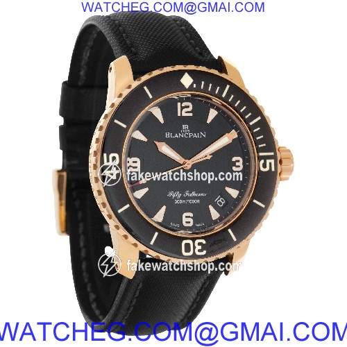 Blancpain 5015.3630.52 Fifty Fathoms Automatic Male 18k rose gold 4
