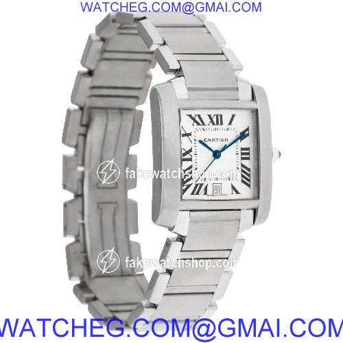 Cartier W51002Q3 Tank Francaise Automatic Unisex Stainless Steel 4
