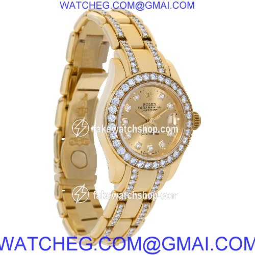 Rolex 69298 Pearlmaster Automatic Female 18k yellow gold 4