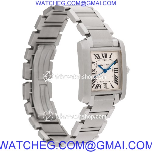Cartier W51002Q3 Tank Francaise Automatic Unisex Stainless Steel 4