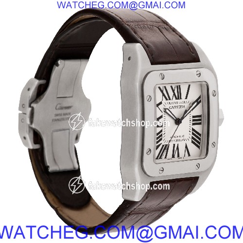 Cartier W20073X8/2656 Santos 100 Automatic Male Stainless Steel 4
