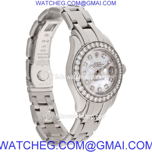 Rolex 80299 Pearlmaster Automatic Female 18k White Gold 4