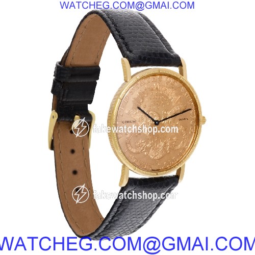 Corum 380684 $20 Coin Quartz Male 18k yellow gold 4