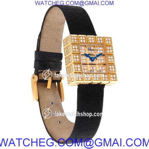 Chopard 13/7003-20 Ice Cube Quartz Female 18k yellow gold 4