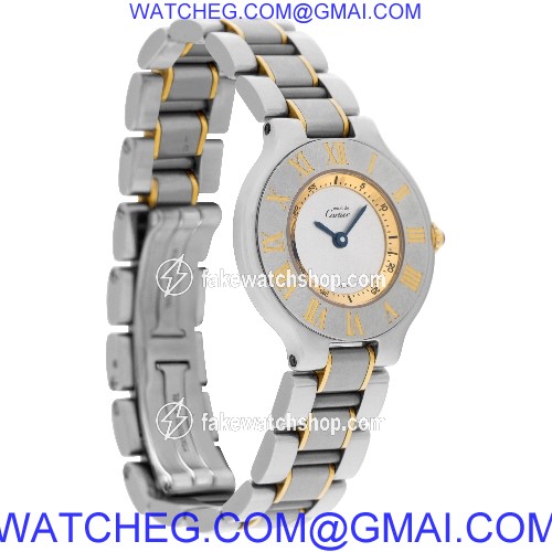 Cartier W10073R6 Must 21 Quartz Female Stainless Steel 4