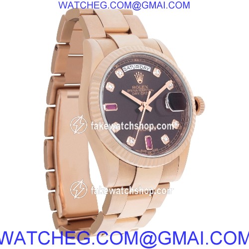 Rolex 118235F Day-Date Automatic Unisex 18k rose gold 4