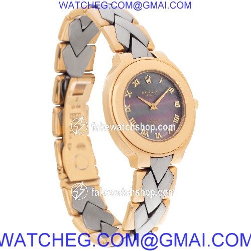 Rolex 6651 Cellini Quartz Female 18k Yellow Gold 4
