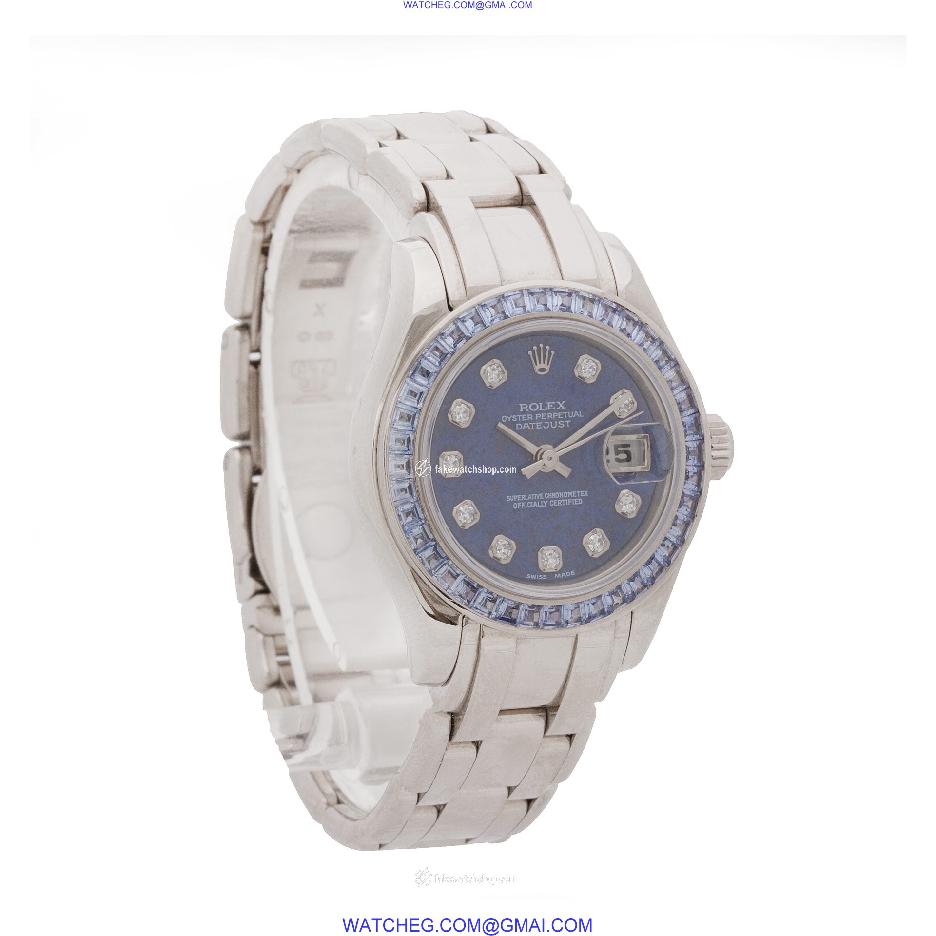 Rolex 80309 Pearlmaster Automatic Female 18k White Gold 4