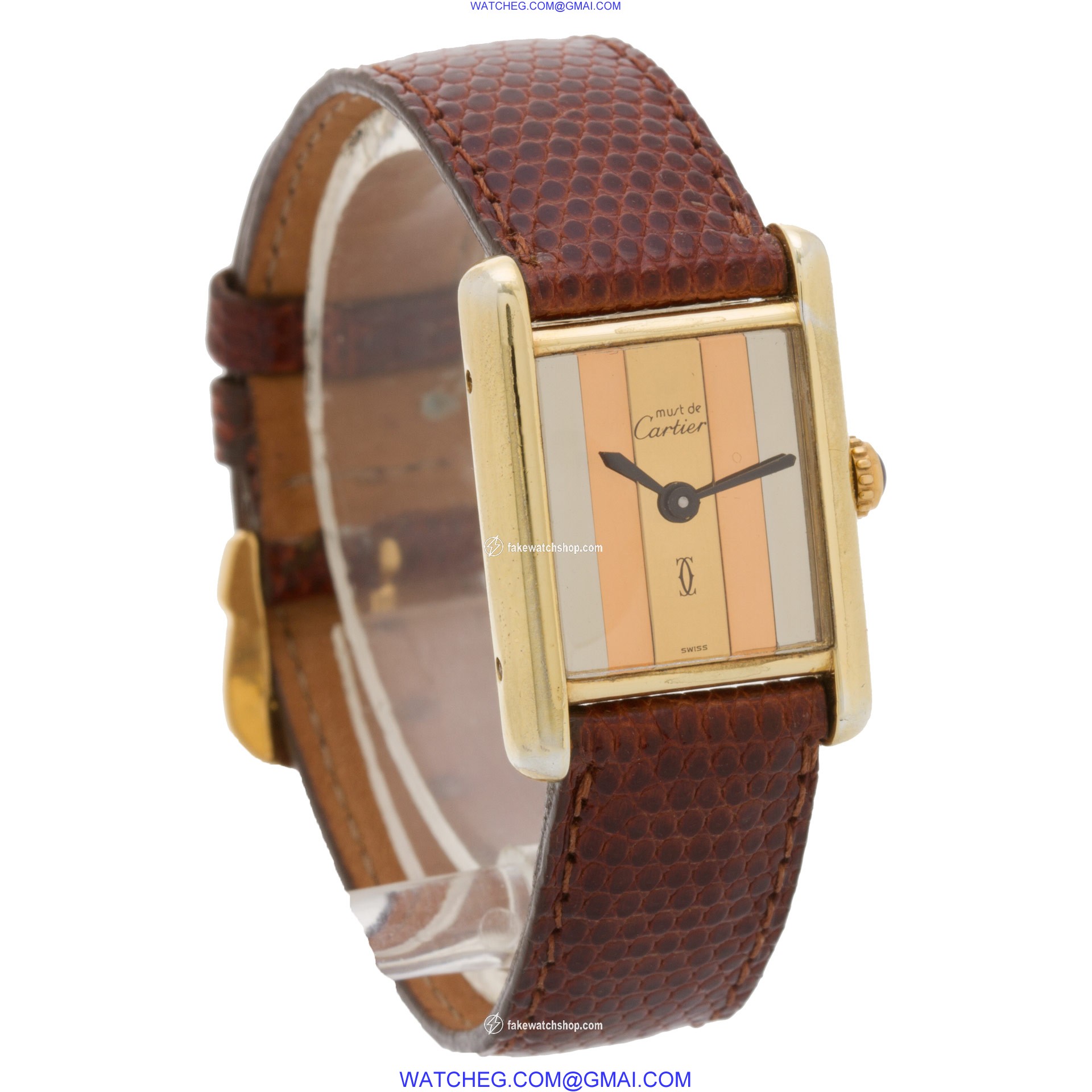 Cartier 3146110 Tank Manual Female Vermeil 4