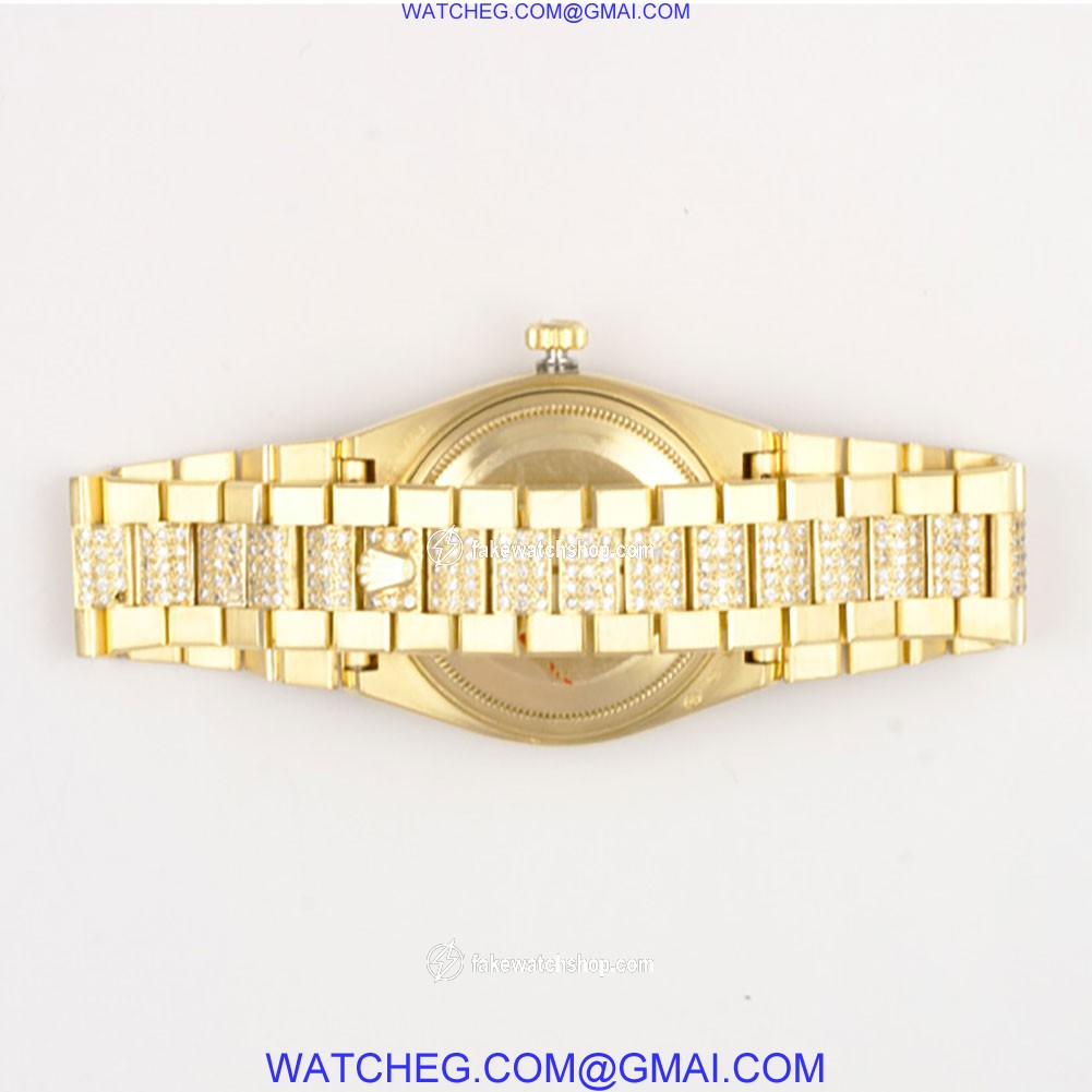 Rolex 19018 Oysterquartz Day Date Quartz Male 18k yellow gold 4