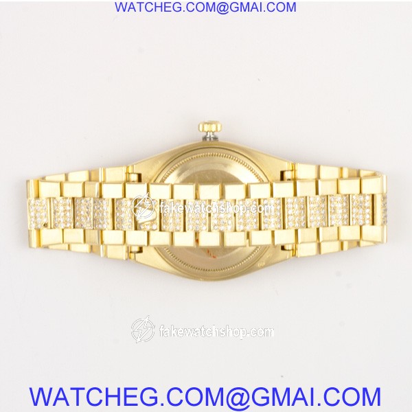 Rolex 19018 Oysterquartz Day Date Quartz Male 18k yellow gold 4