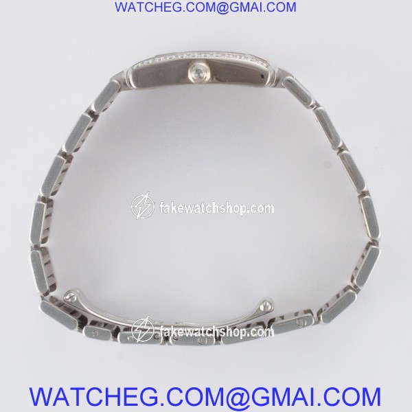 Cartier WE1002S3 Tank Francaise Quartz Female 18k White Gold 4