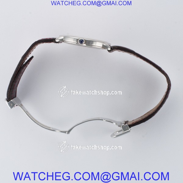 Cartier 2452 b Ronde Solo Manual Male Platinum 4
