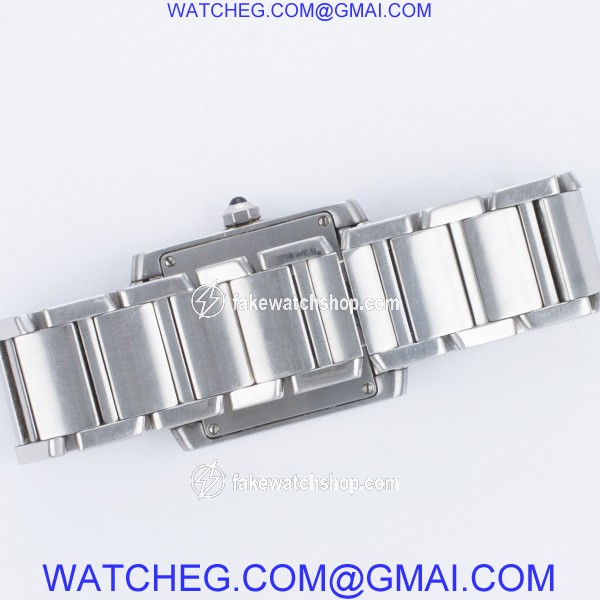 Cartier W51011Q3 Tank Francaise Quartz Unisex Stainless Steel 4