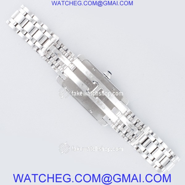 Cartier W26019L1 Americaine Tank Quartz Female 18k White Gold 4