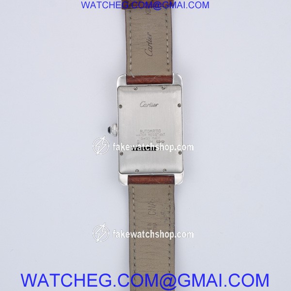 Cartier W2603256 Tank American Automatic Male 18k White Gold 4