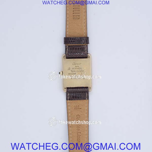 Cartier 88826 Tank Quartz Male Vermeil 4