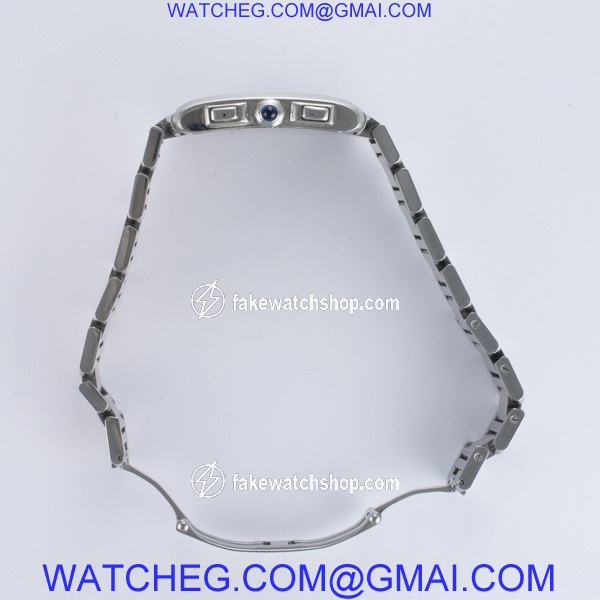 Cartier W51011Q3 Tank Francaise Quartz Male Stainless Steel 4