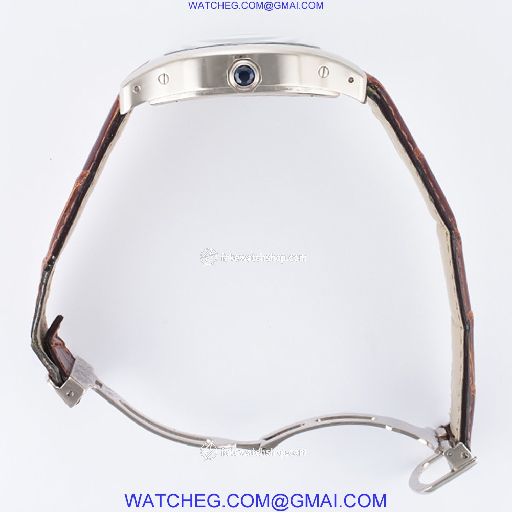 Cartier w1545951 Tortue Manual Male 18k White Gold 4
