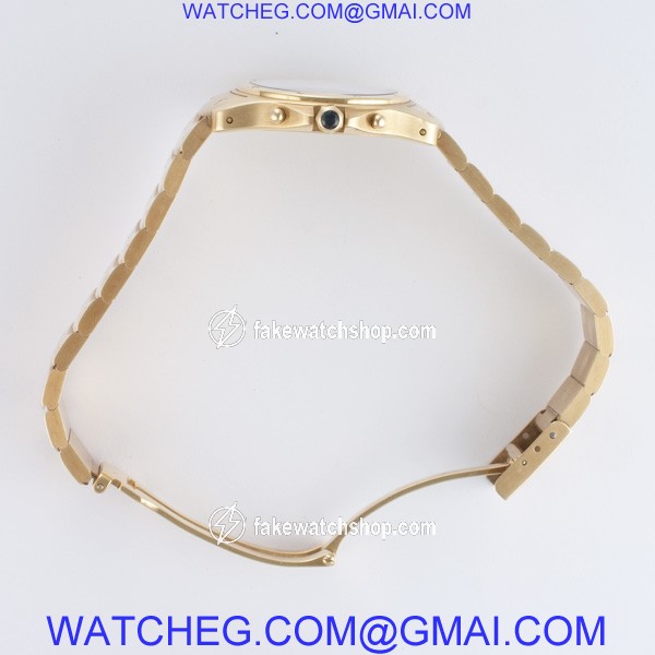 Cartier 1500 0 Santos Quartz Male 18k yellow gold 4