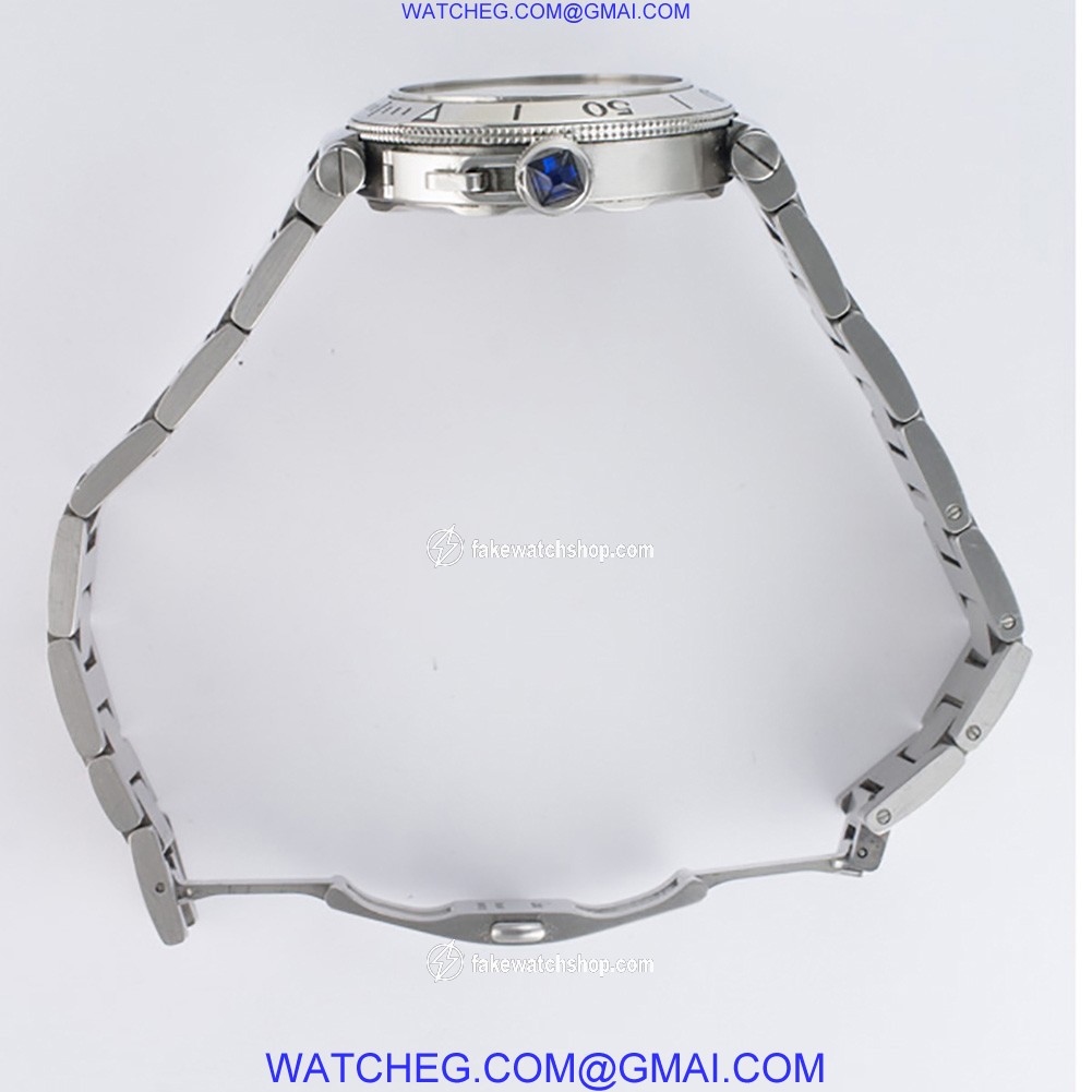 Cartier w31080m7 Pasha Seatimer Automatic Male Stainless Steel 4