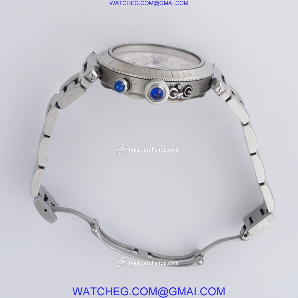 Cartier W31030H3 Pasha Chronograph Automatic Male Stainless Steel 4
