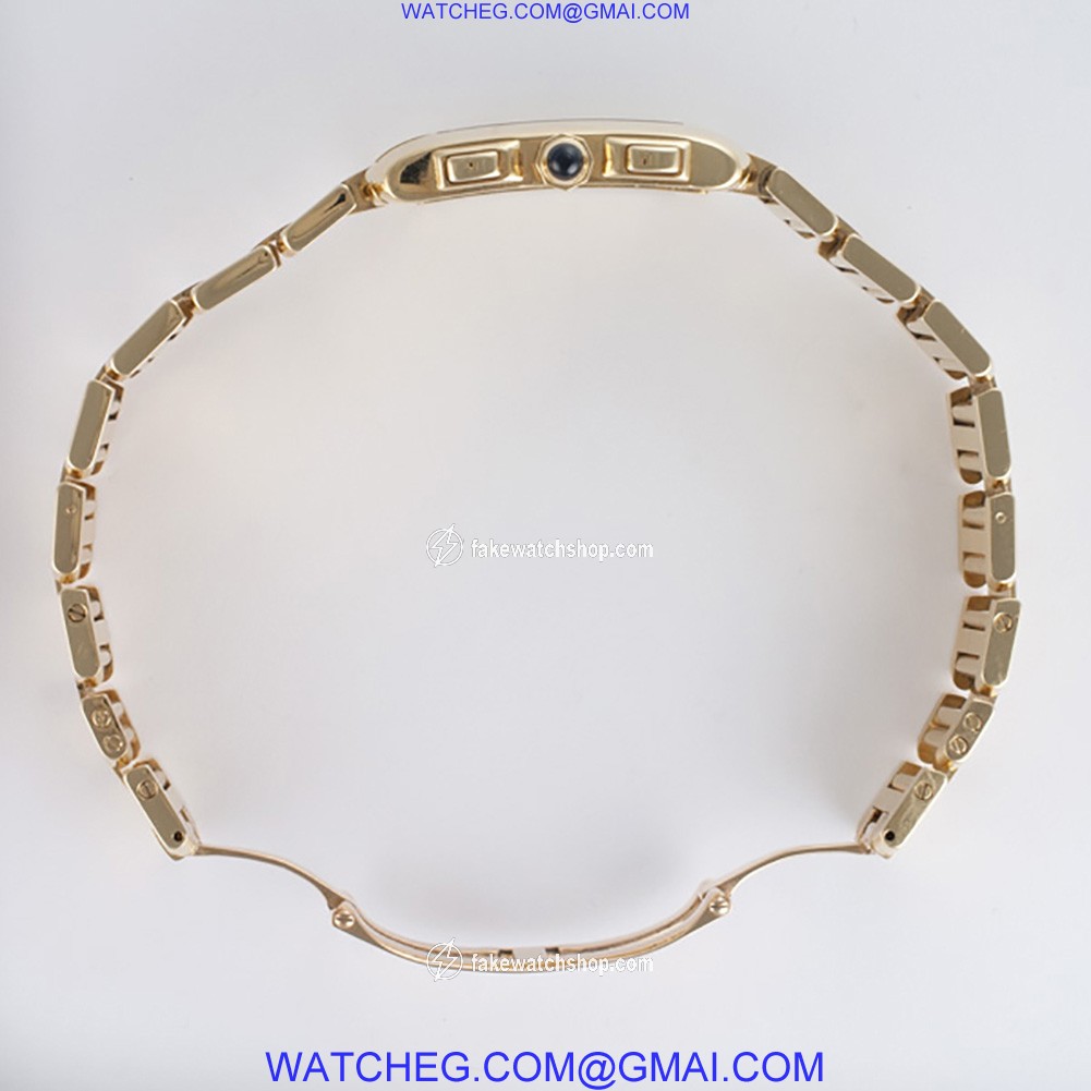Cartier 1830 Tank Francaise Quartz Male 18k yellow gold 4