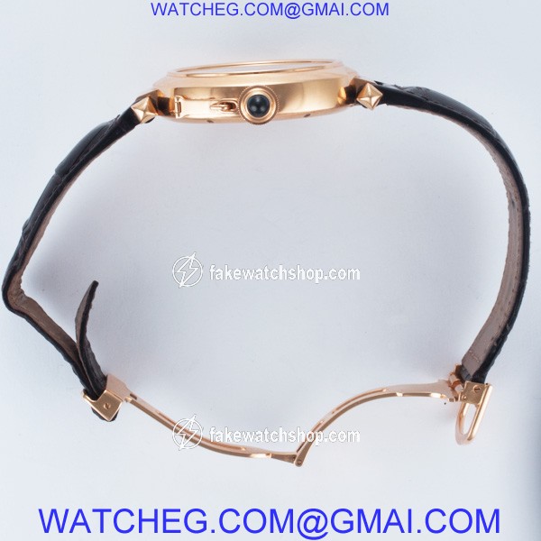 Cartier W3030001 Pasha 42mm Automatic Male 18k rose gold 4