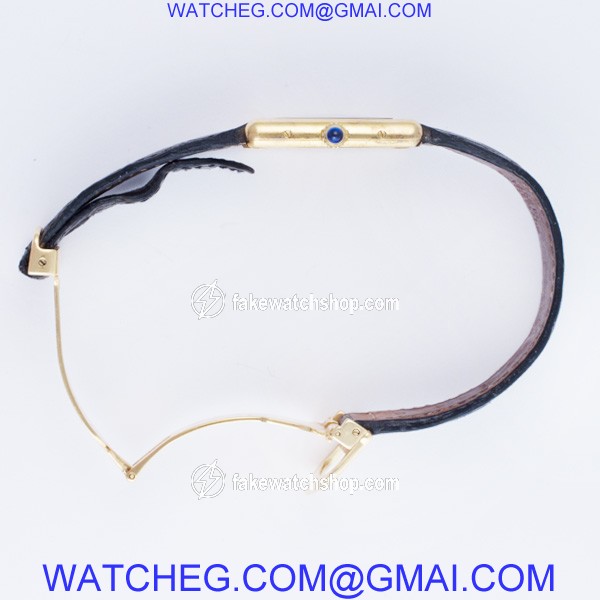 Cartier 1615 Tank Quartz Male Vermeil 4
