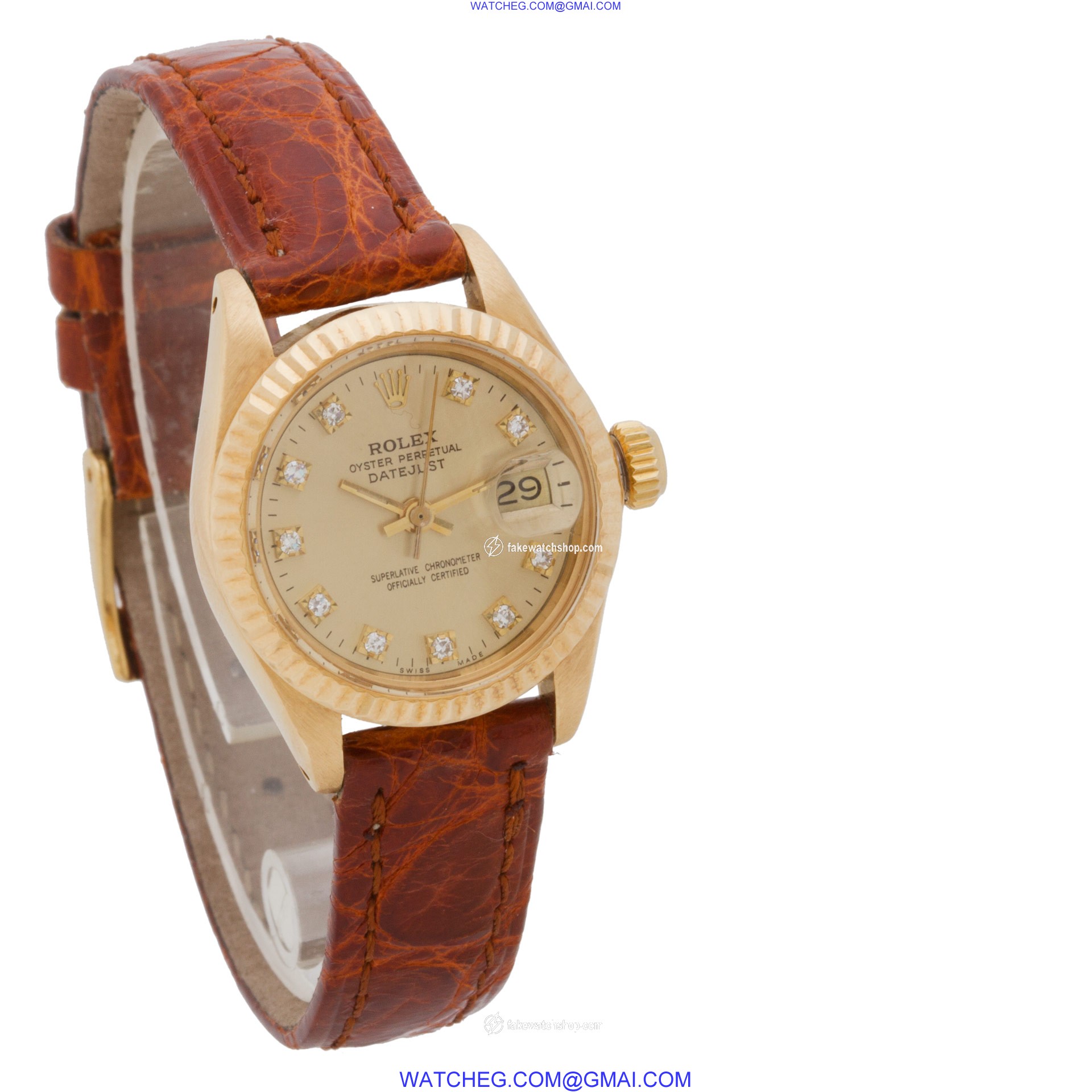 Rolex 6917 Datejust Automatic Female 18k Yellow Gold 4