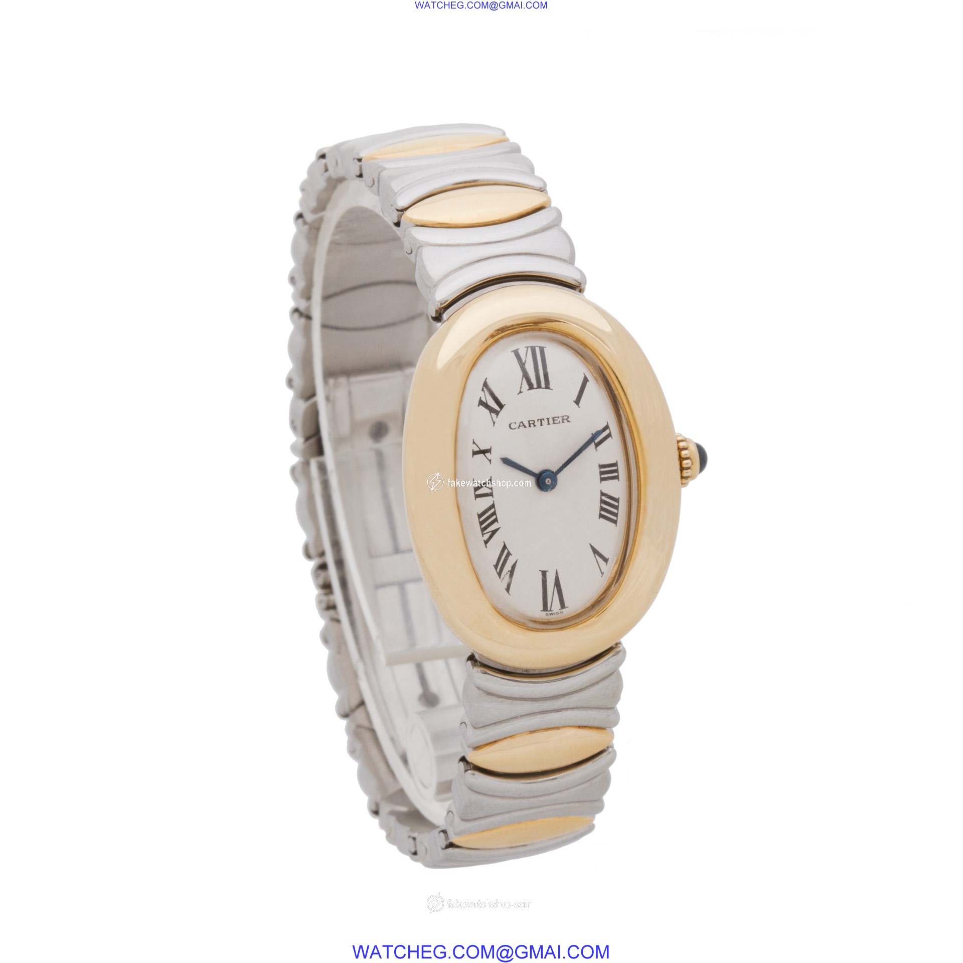 Cartier W15045D8 Baignoire Quartz Female 18k yellow gold 4