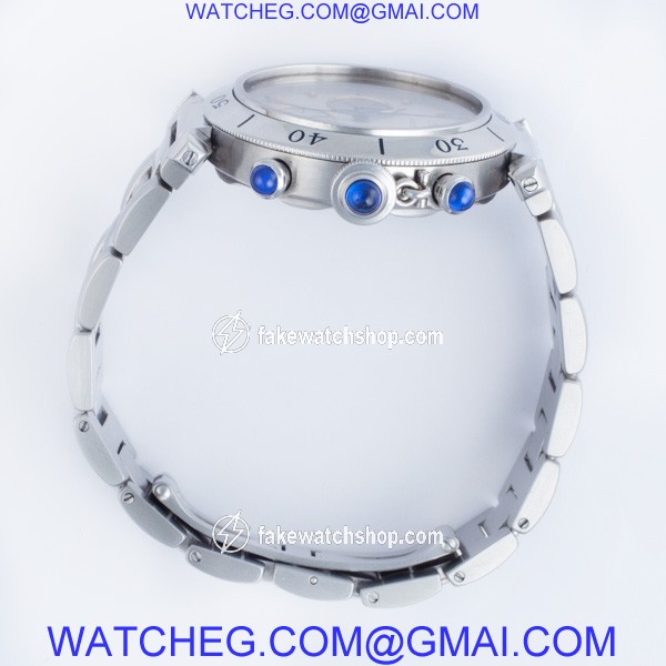Cartier 1050 Pasha Quartz Male Stainless Steel 4