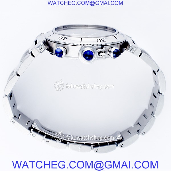 Cartier W31048M7 Pasha Quartz Male Stainless Steel 4