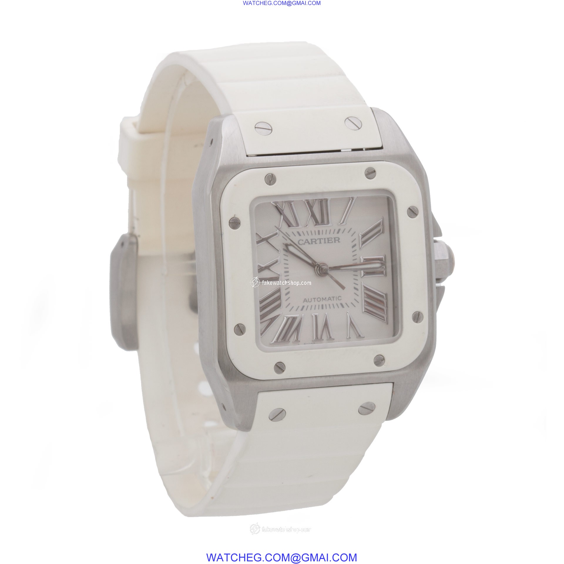 Cartier W20122U2 Santos 100 Automatic Female Stainless Steel 4