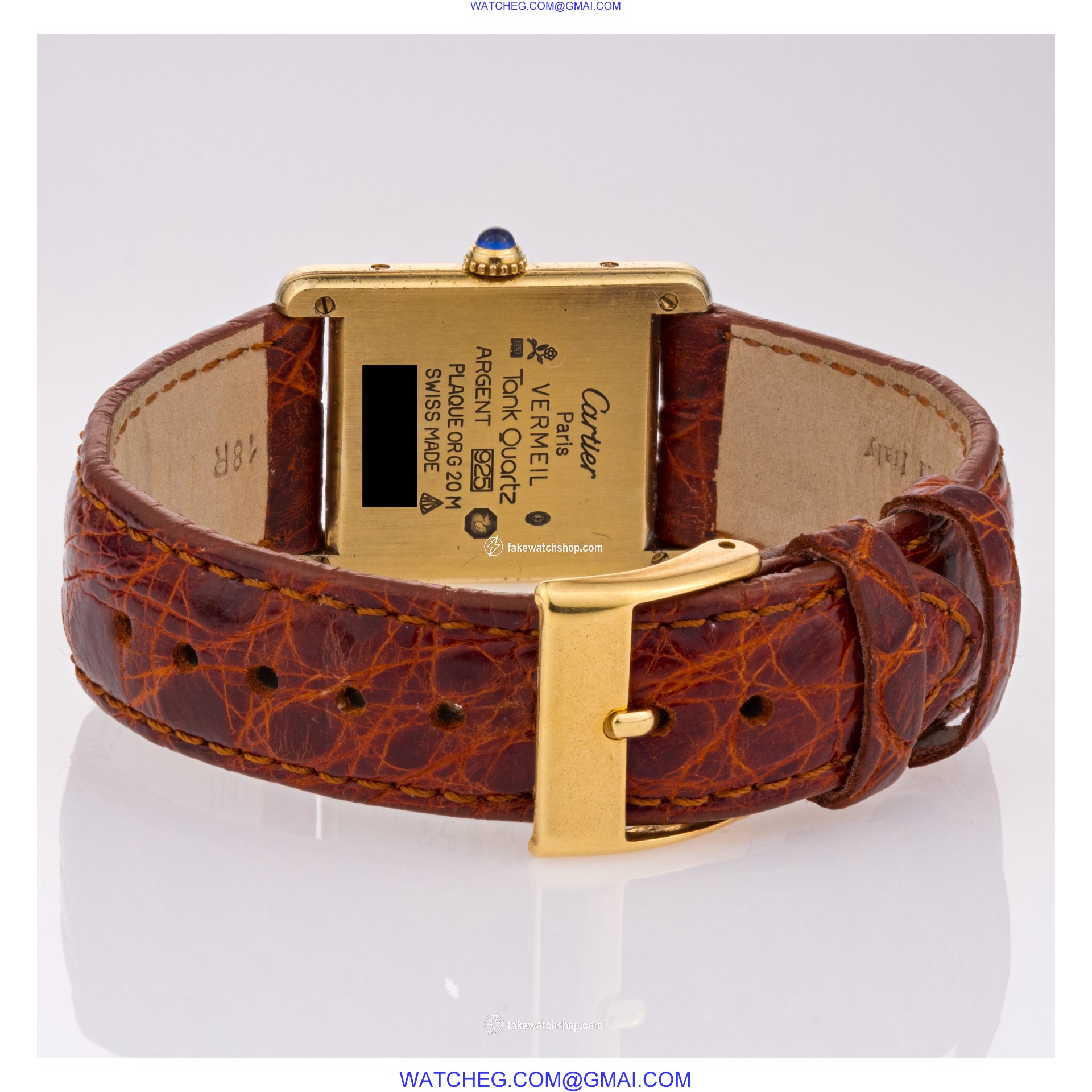 Cartier 60029 Tank Vermeil Manual Female Vermeil 4