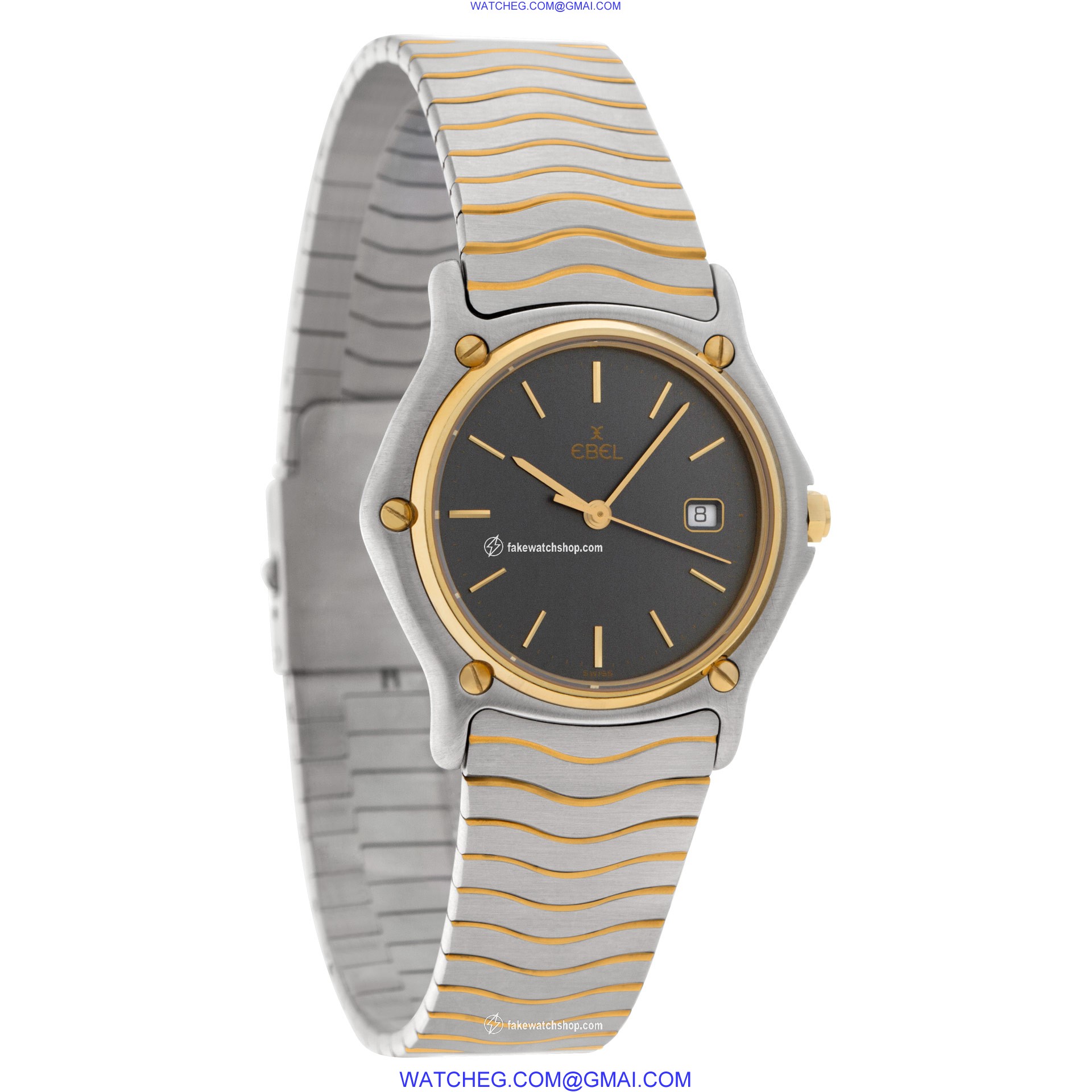 Ebel 4028 Sportwave Quartz Male Stainless Steel 4