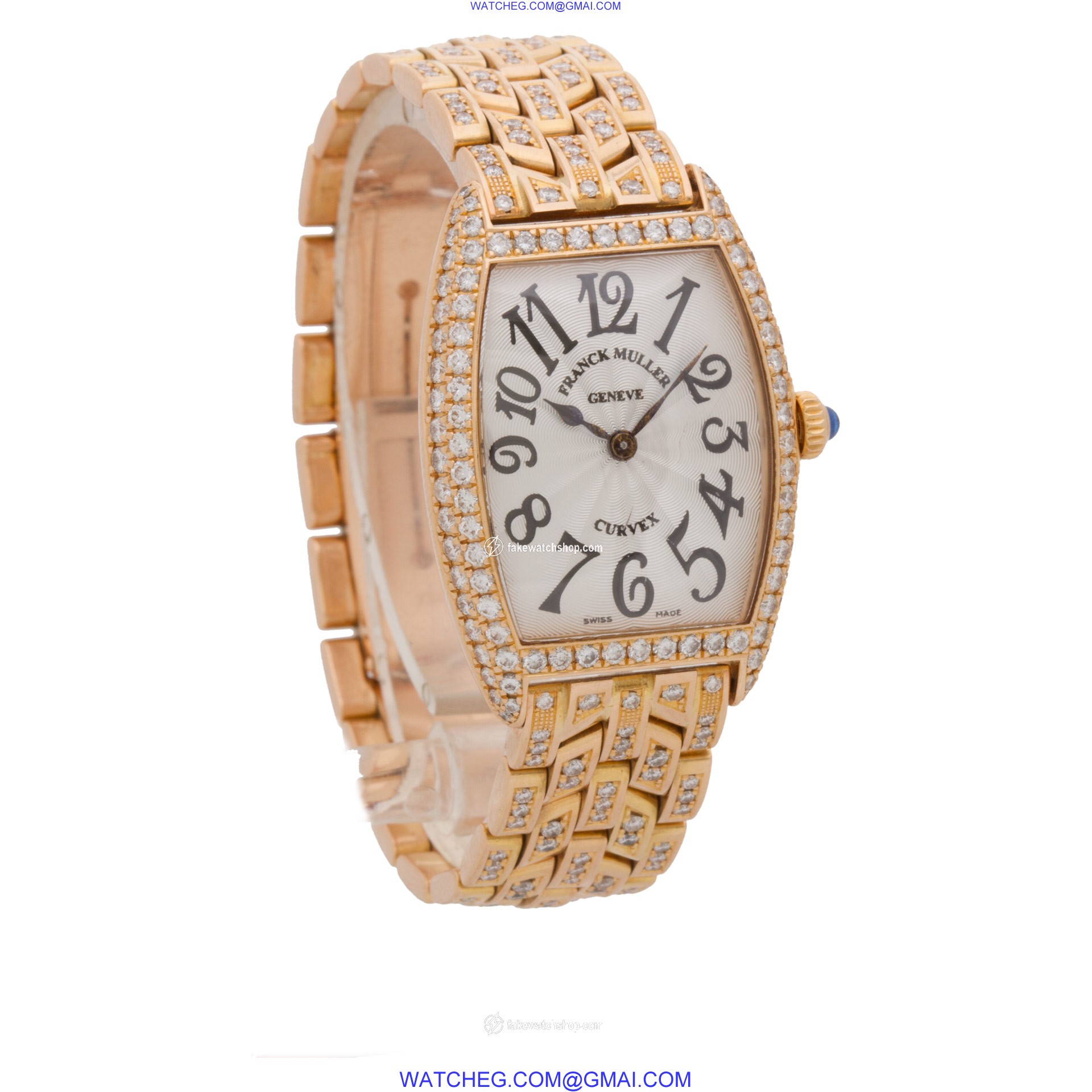Franck Muller 1752qzd Curvex Quartz Female 18k Pink Gold 4