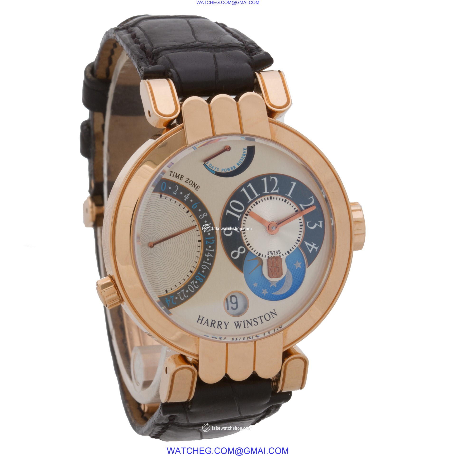 Harry Winston 015619 Premier Automatic Male 18k Pink Gold 4
