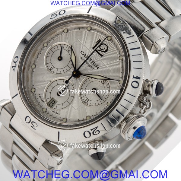 Cartier W31030H3 Pasha Automatic Male Stainless Steel 4
