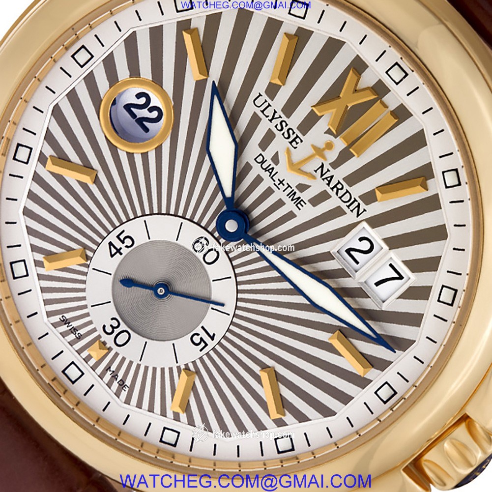 Ulysse Nardin 246-55 Dual Time Automatic Male 18k yellow gold 4