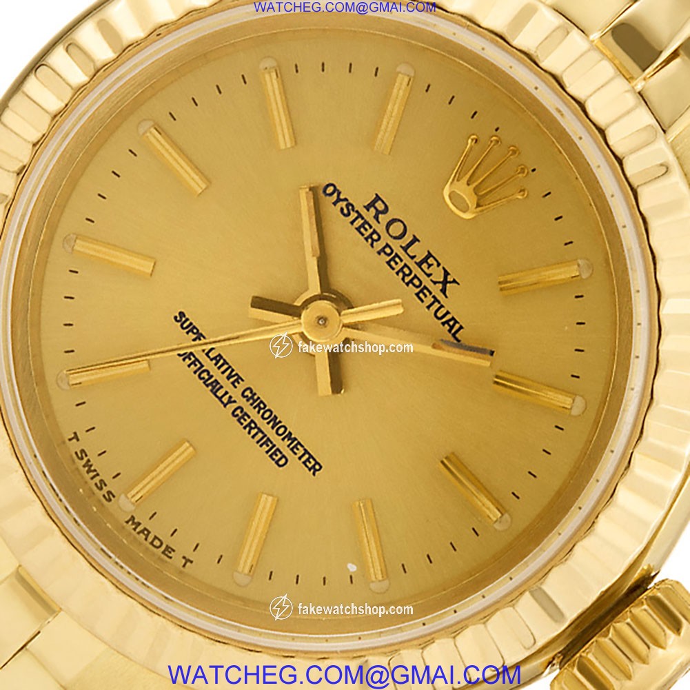Rolex 67197 Oyster Perpetual Automatic Female 14k yellow gold 4