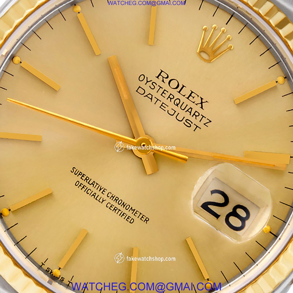 Rolex 17013 Datejust Quartz Male Stainless Steel 4