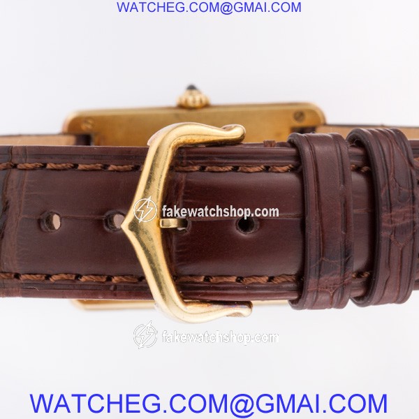 Cartier 1140 Tank Quartz Male 18k yellow gold 4