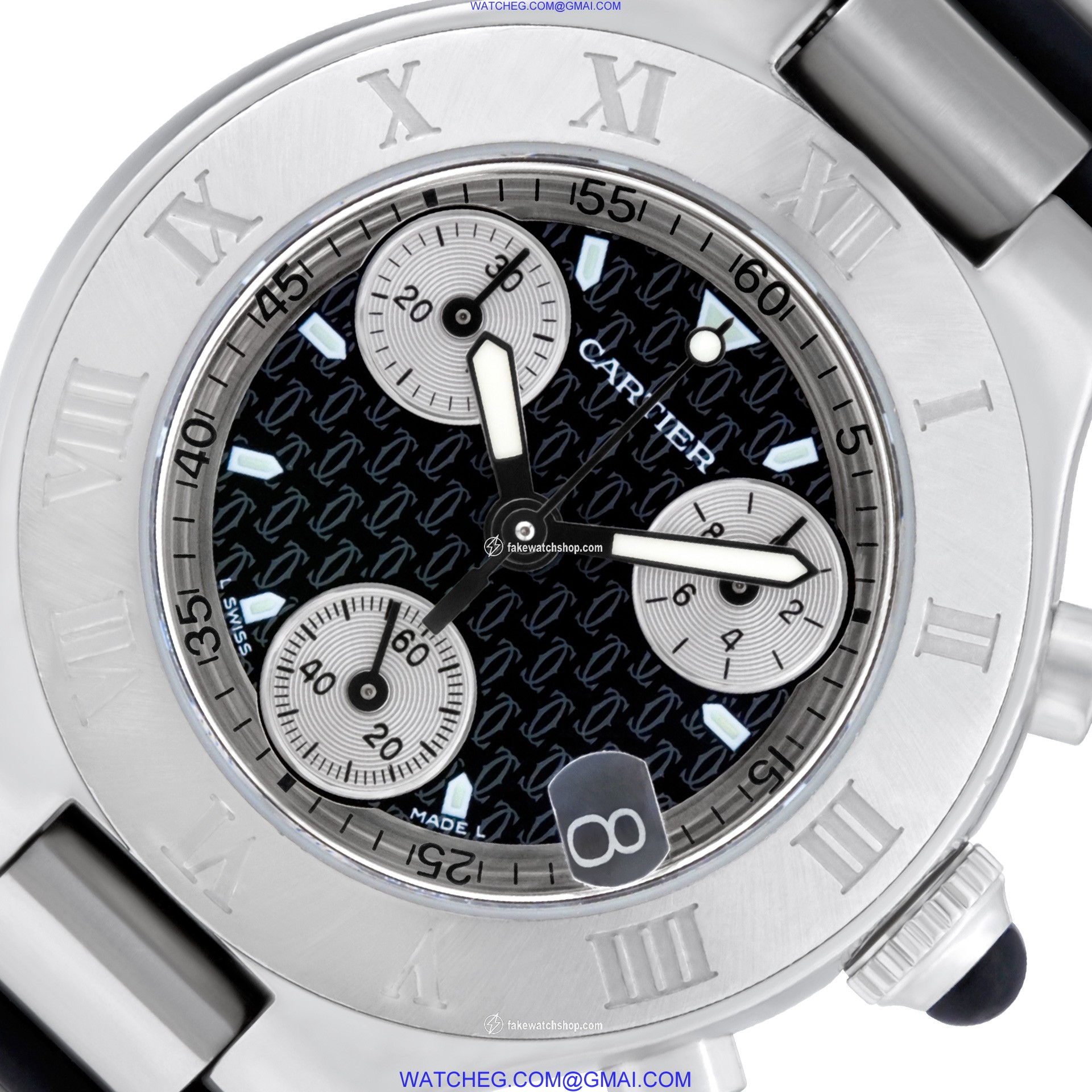 Cartier W10125U2 Chronoscaph 21 Quartz Female Stainless Steel 4