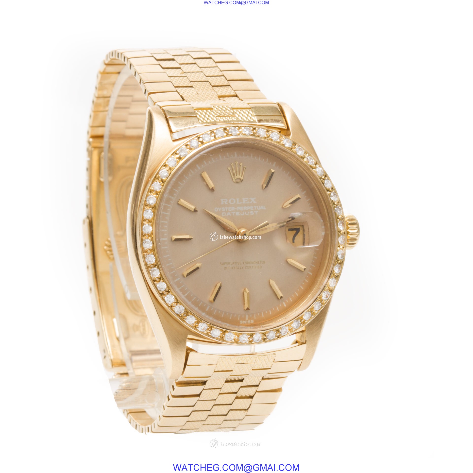 Rolex 6605 Datejust Automatic Male 18k yellow gold 4