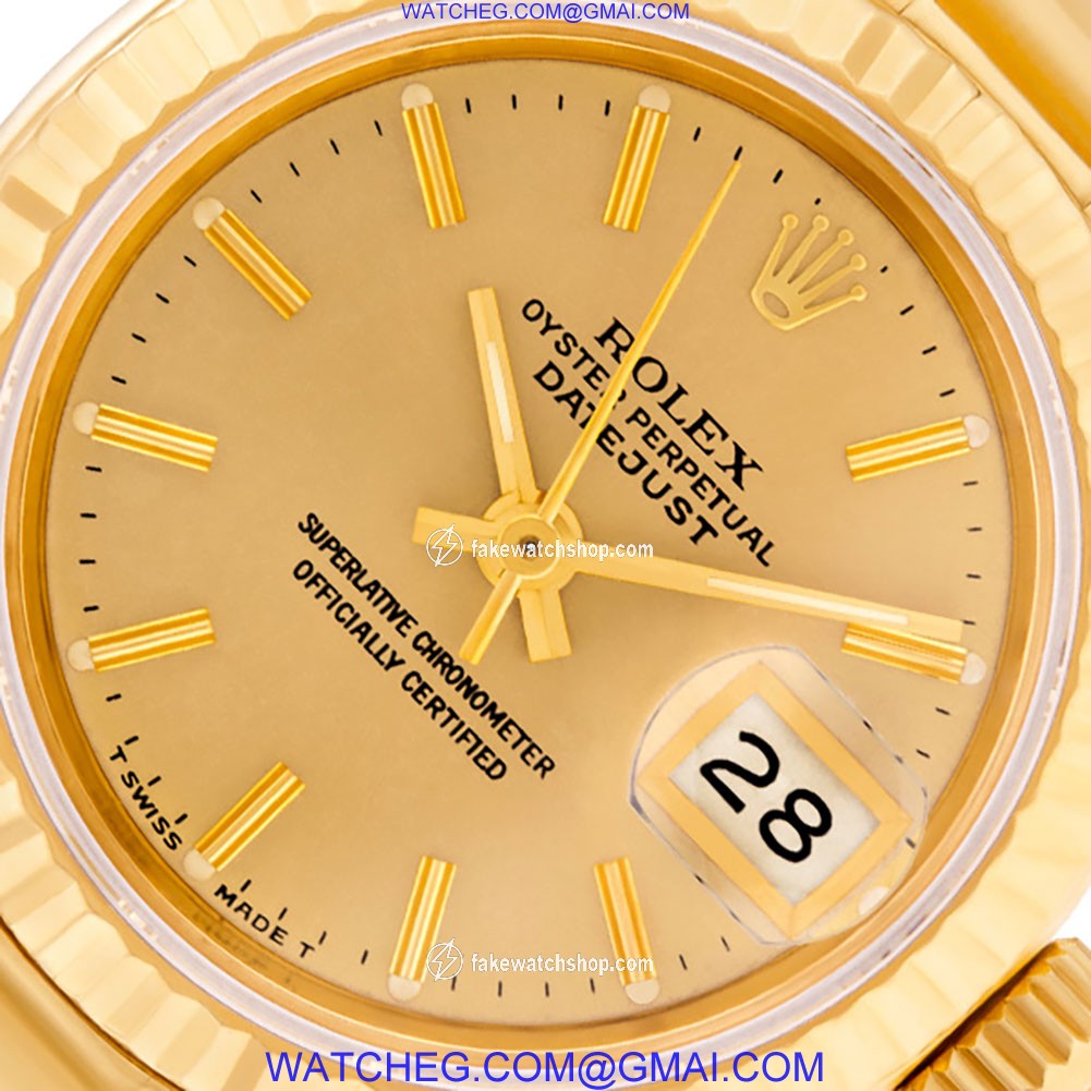 Rolex 69178 Datejust Automatic Female 18k yellow gold 4