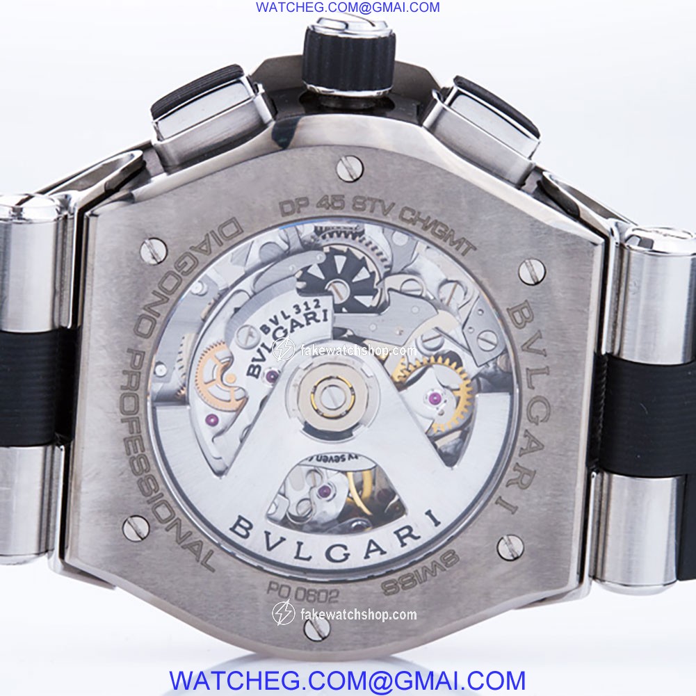 Bvlgari DP 45 STV CH/GMT Diagono Professional Automatic Male Stainless Steel 4