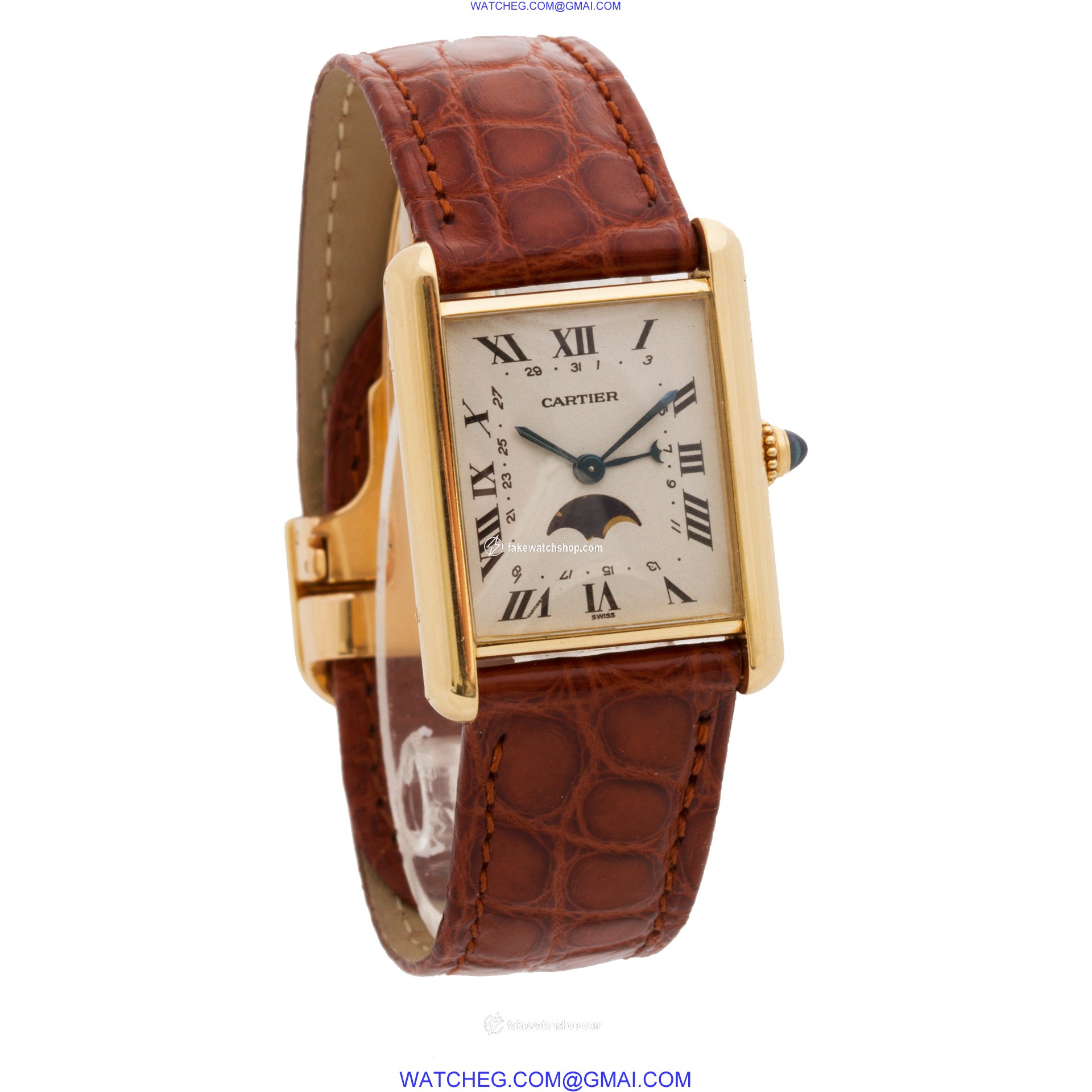 Cartier Cartier 2034 Tank Quartz Unisex 18k yellow gold 4