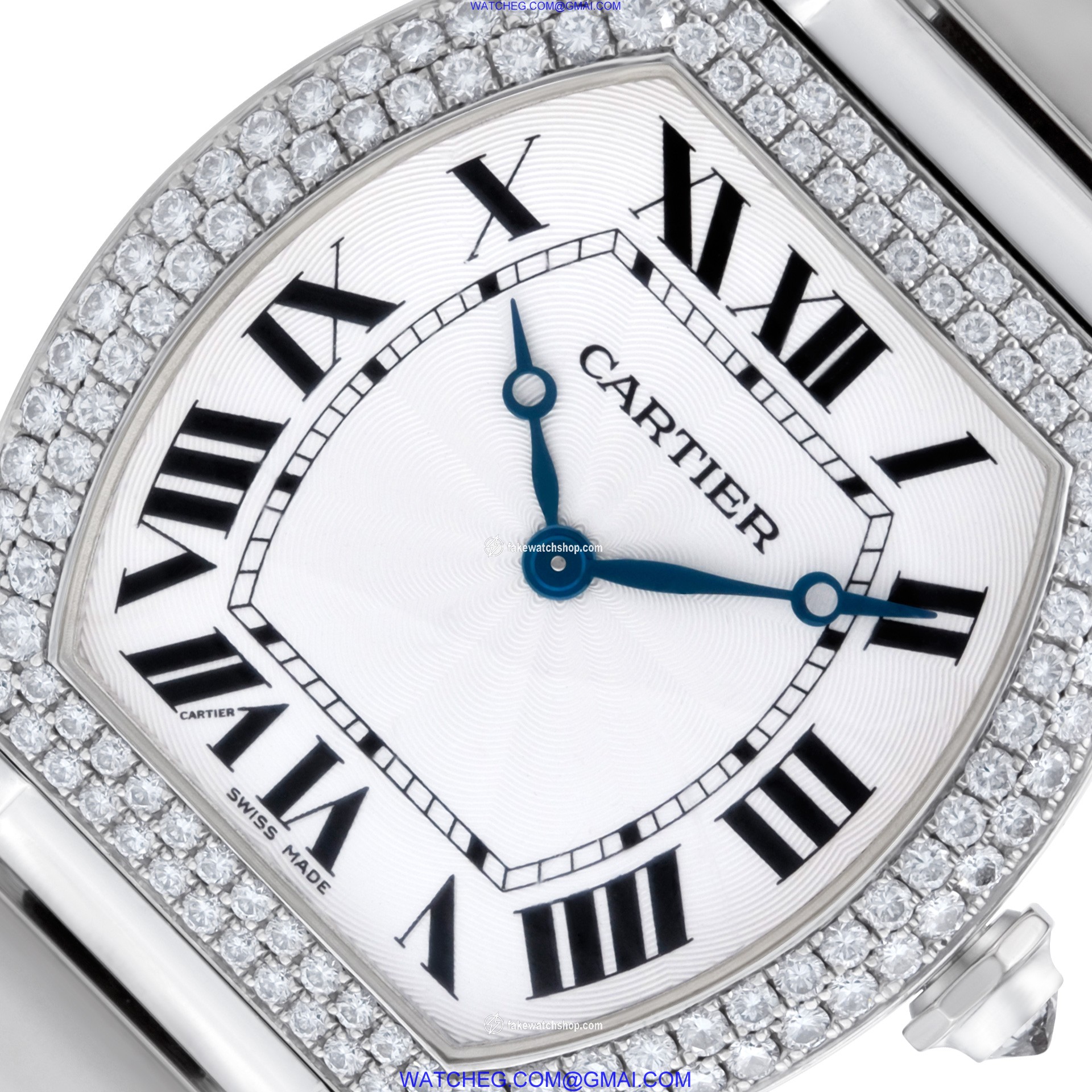 Cartier 2497 Tortue Manual Unisex 18k White Gold 4